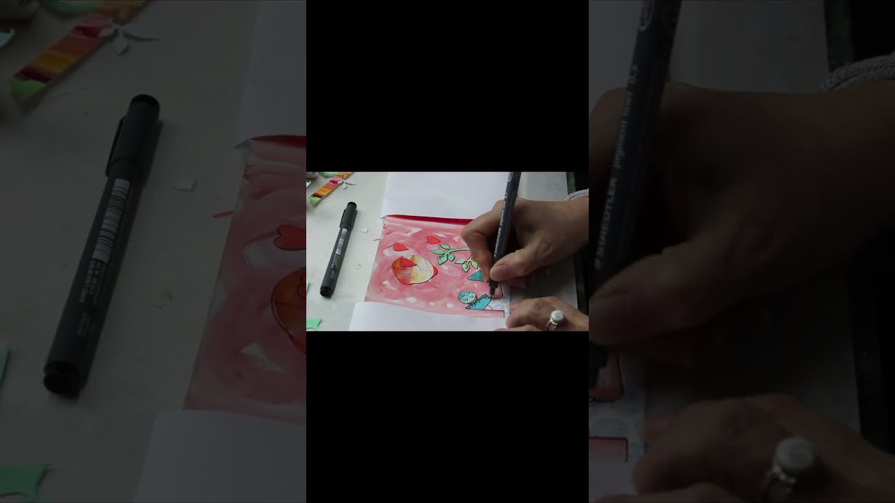 Projekt Leporello, Bild 6 Landschaft und Herz!