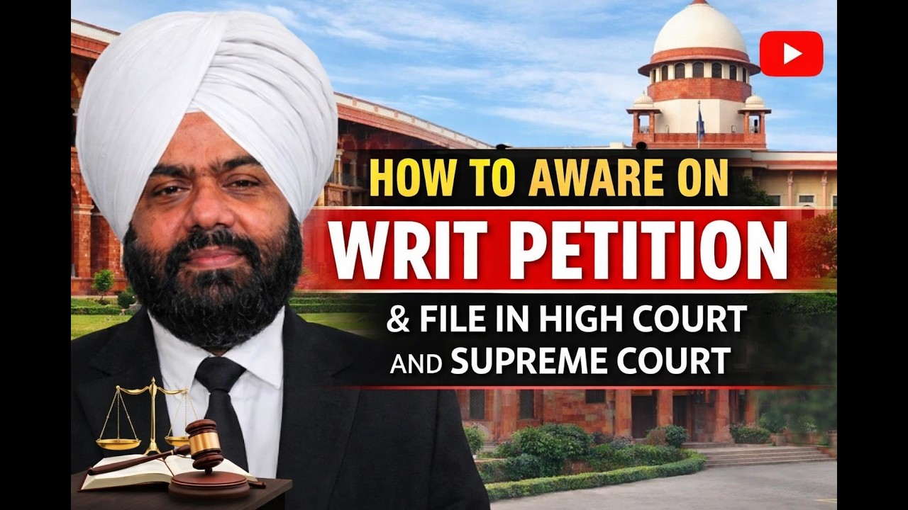 How to File Writ in High Court & Supreme Court