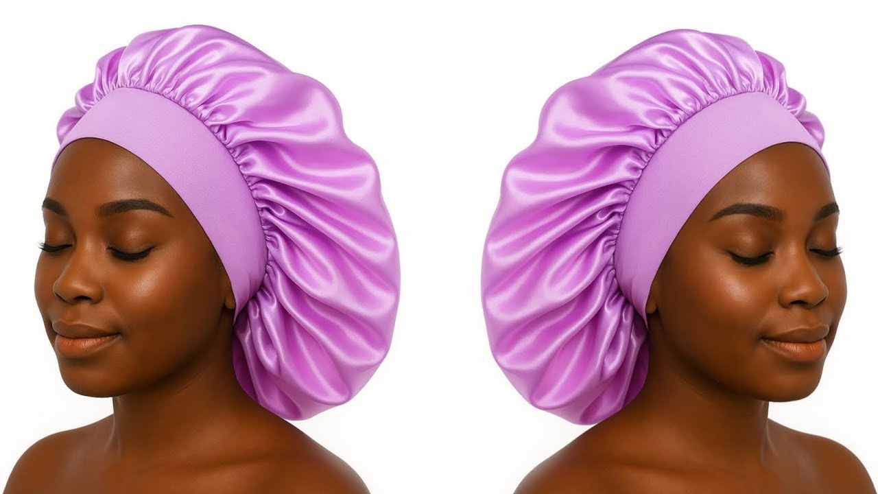 How to make a Satin BONNET with ELASTIC BAND 