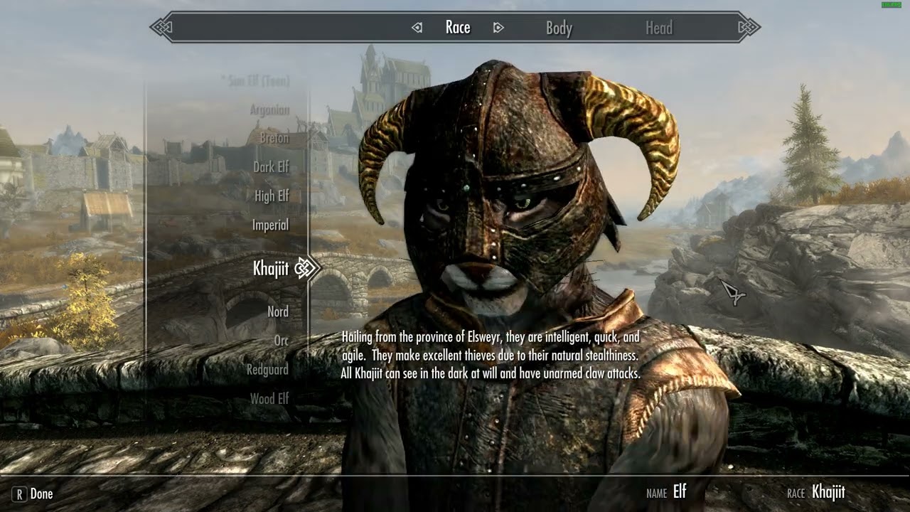 SkyTEST - Racial Jump Diversity Mod Preview
