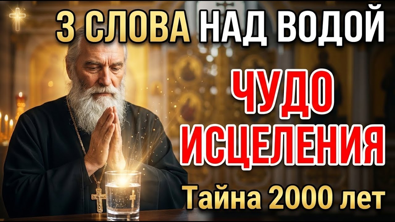 Вода ИСЦЕЛЯЕТ, если знать ЭТИ слова! СВЯТАЯ ВОДА дома за 30 секунд!