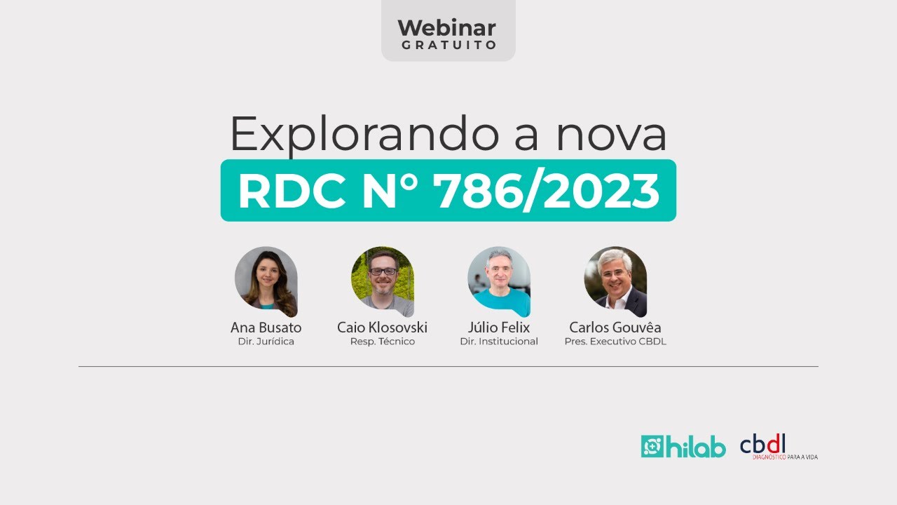 Webinar - Explorando a Nova RDC - Hilab e CBDL
