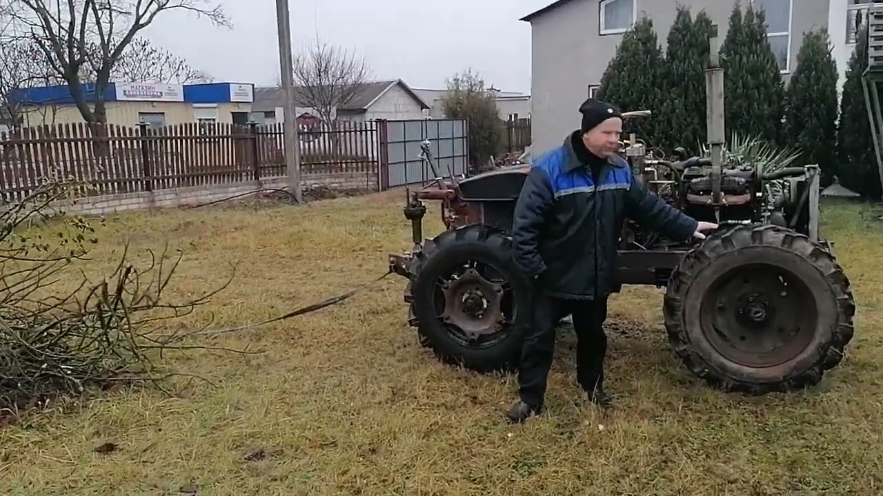 Самодельный трактор. Испытания мощности.