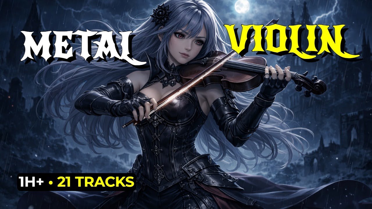 ⚡METAL VIOLIN 🎻 1H+ Instrumental | 21 Original Tracks | No Vocals | Epic • Workout • Gaming • Focus