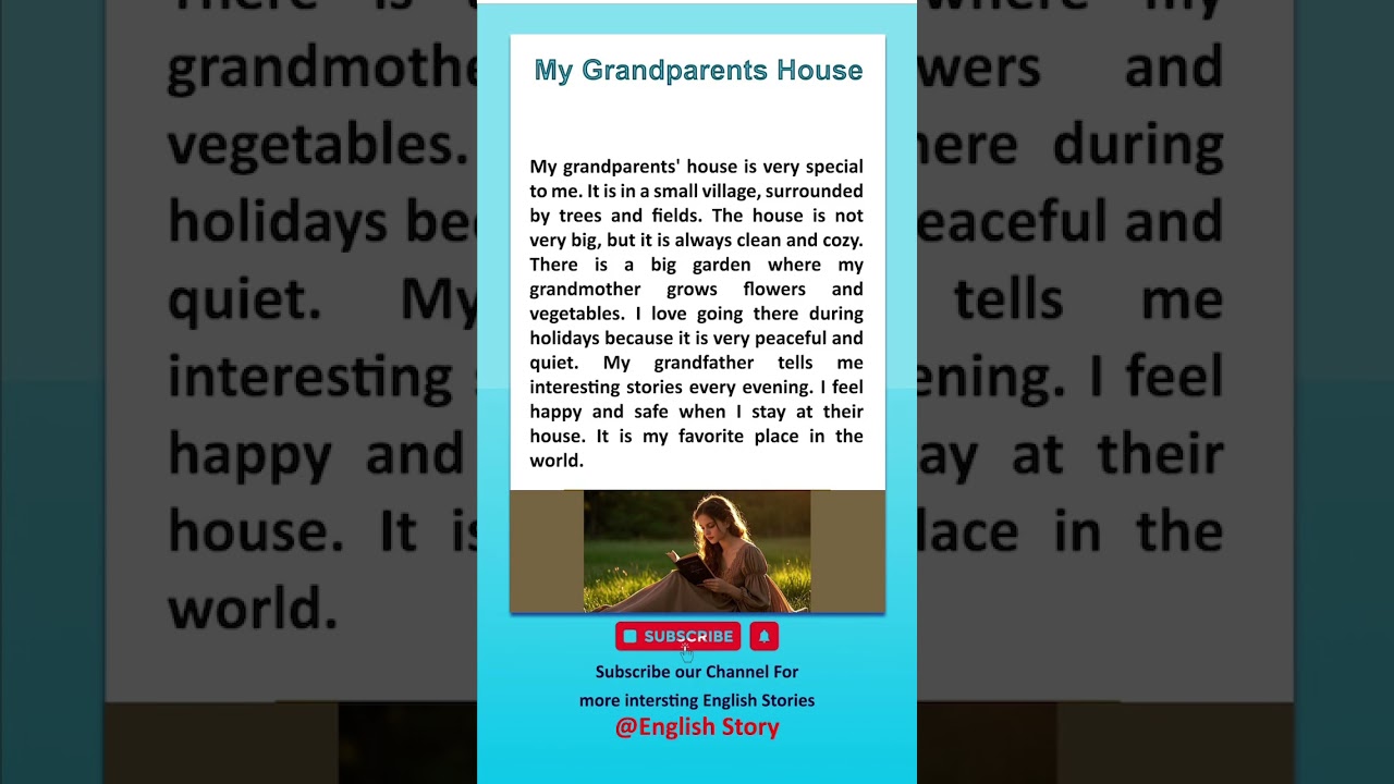 My GrandParents House || English Short Story || 