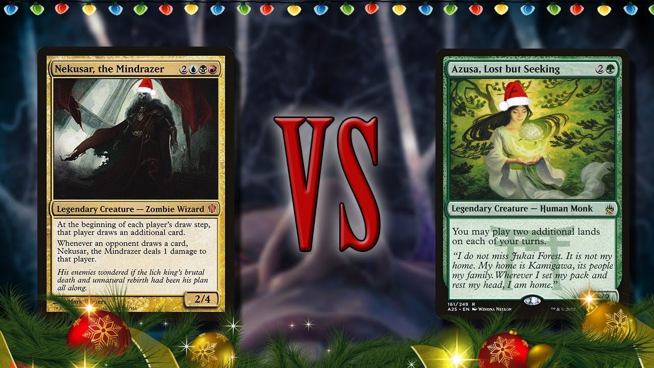 Nekusar the Mindrazer vs Azusa Lost but Seeking | 1v1 Commander EDH gameplay | eedi H tribalkai