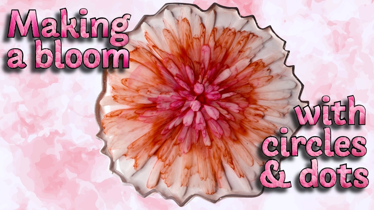 #023 Valentines 3D Flower Bloom with circles and dots!