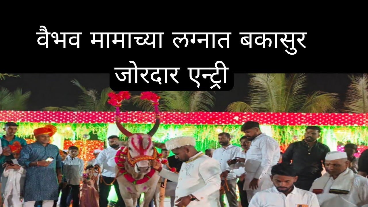 वैभव मामाच्या लग्नात बकासुर आपला देव