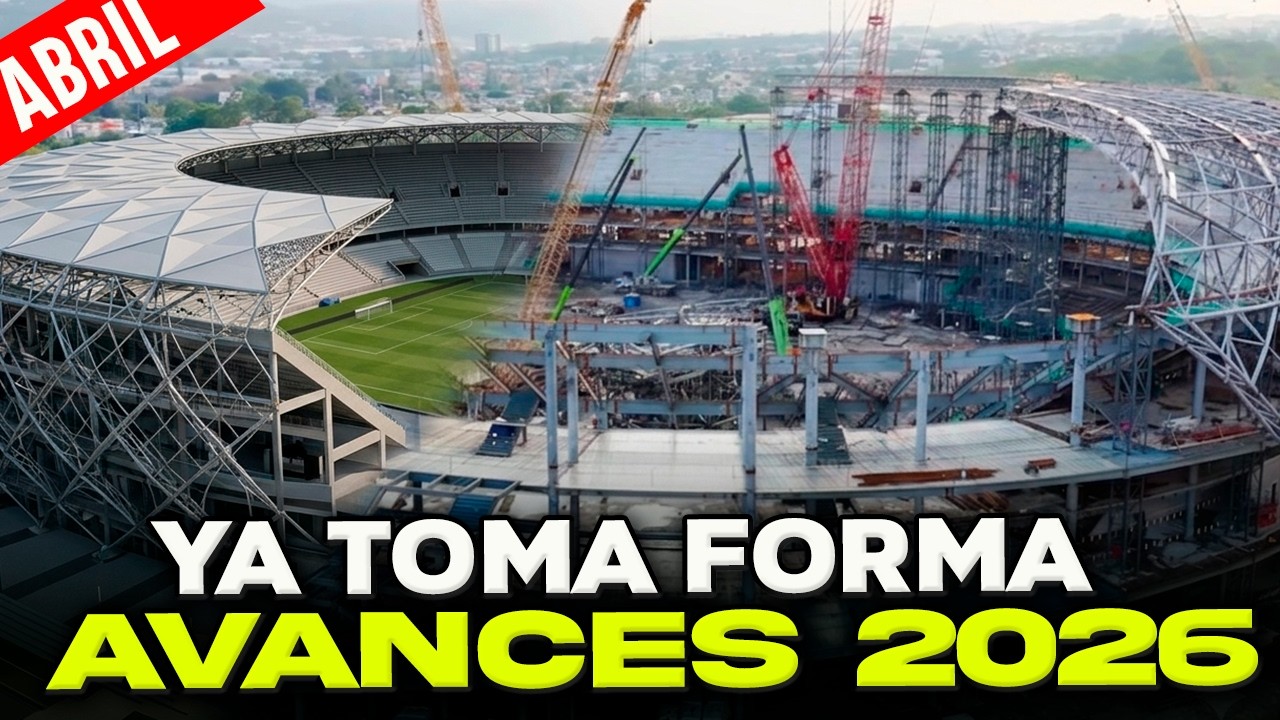 &iexcl;IMPRESIONANTE! 🔥 As&iacute; AVANZA HOY el NUEVO ESTADIO NACIONAL (Abril 2026)