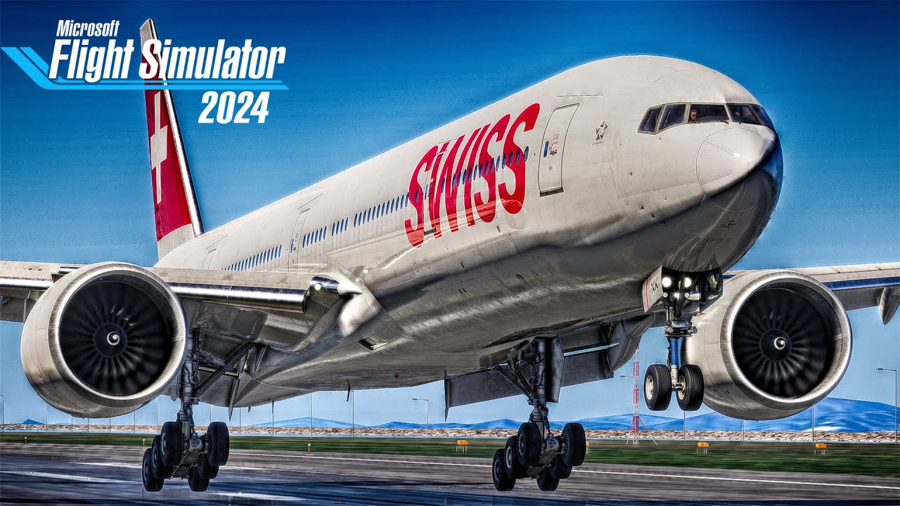 Flight Simulator 2024: полный перелёт из Гонконга в Цюрих | Swiss B777
