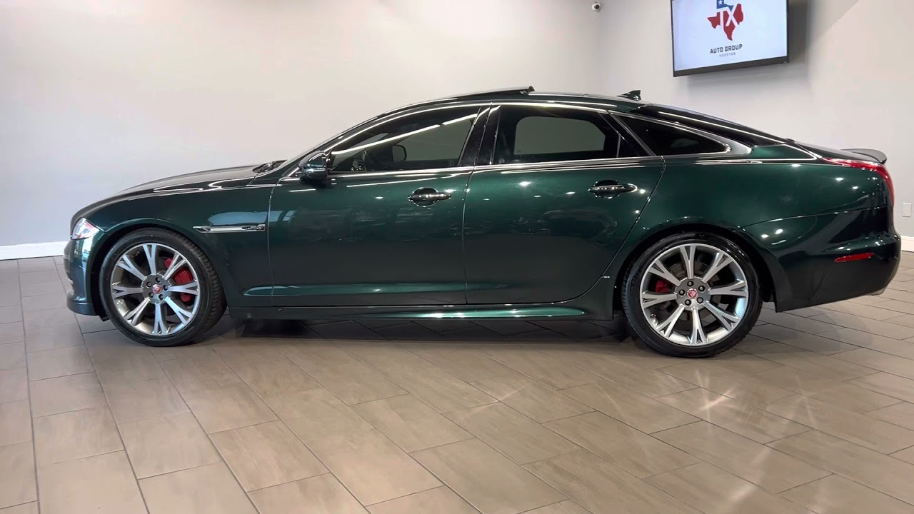 2015 JAGUAR XJ 4D RWD 3.0L SUPERCHARGED V6 340 HP SEDAN - LOADED - BRITISH RACING GREEN - FOR SALE