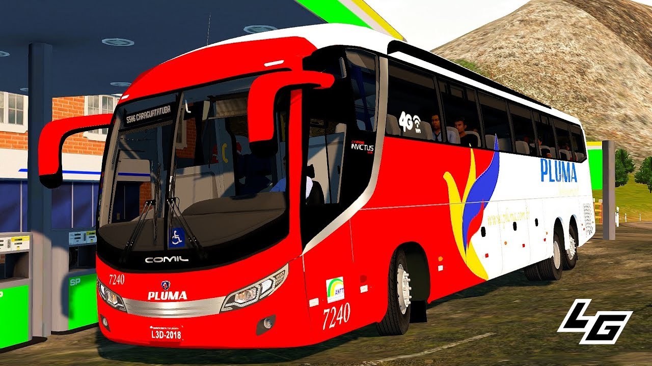 🔴Comil Campione Invictus 1200 Scania K400IB 6x2 no Proton Bus Simulator Road/Rodoviário +G27