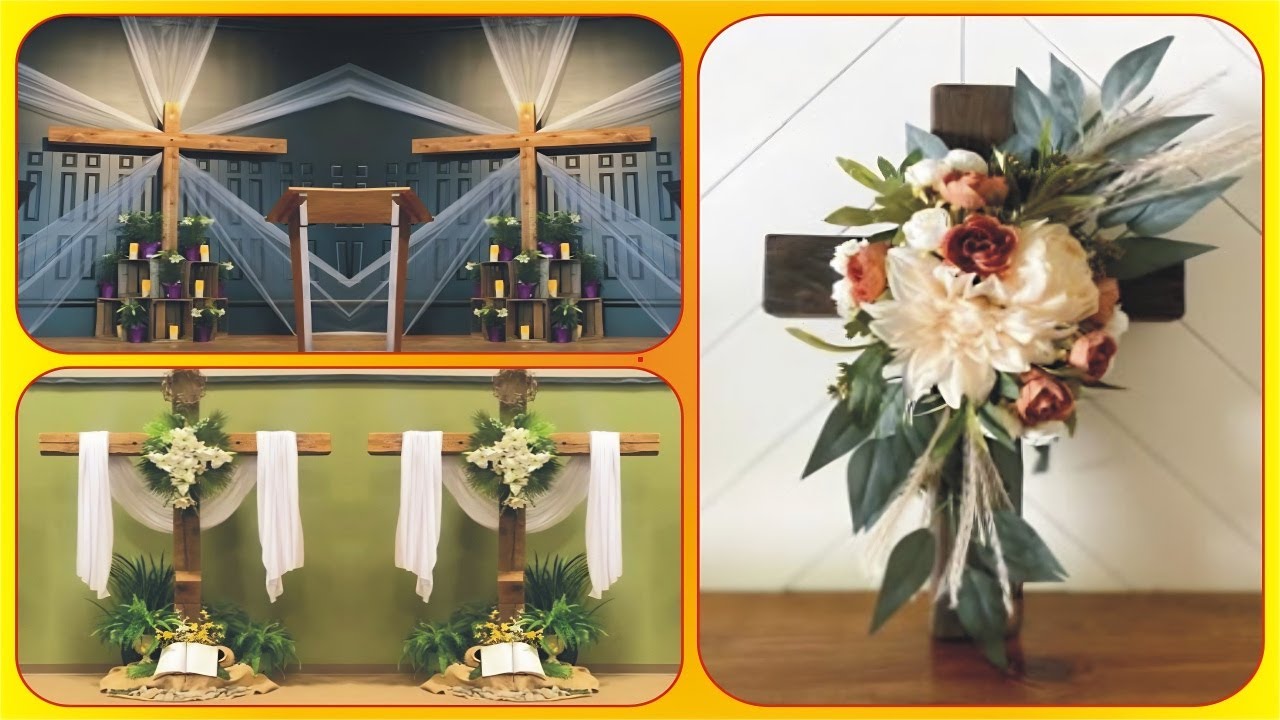 Easter Sunday Church Decorations Flowers | Fresh Easter flower arrangements