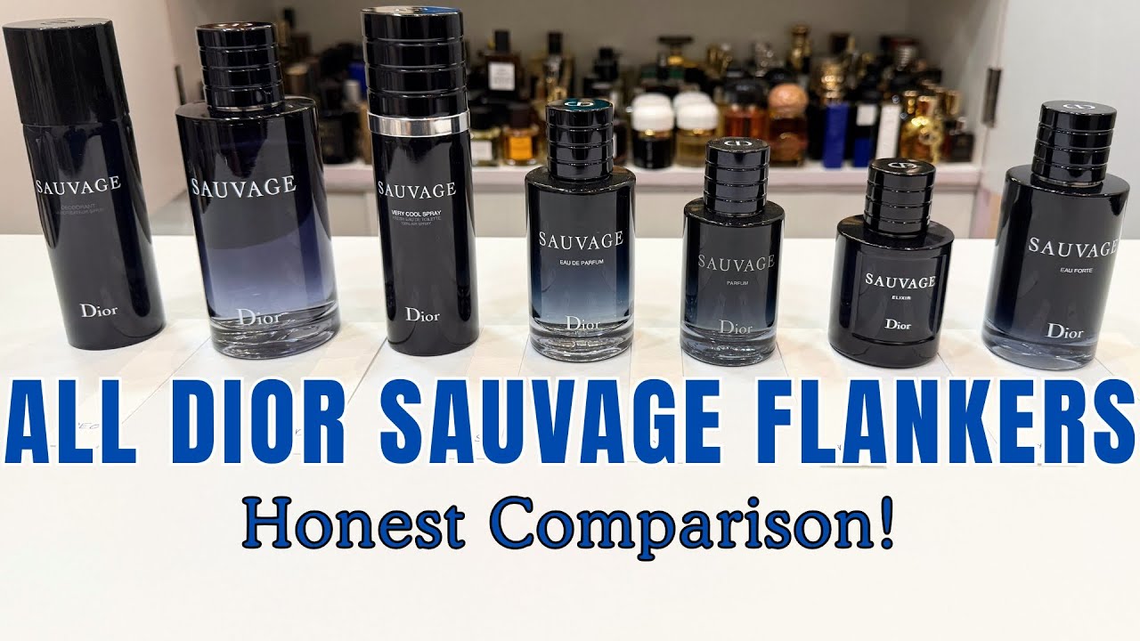 ALL DIOR SAUVAGE FLANKERS COMPARISON | DEO vs EDT vs VCS vs EDP vs PARFUM vs ELIXIR vs EAU FORTE