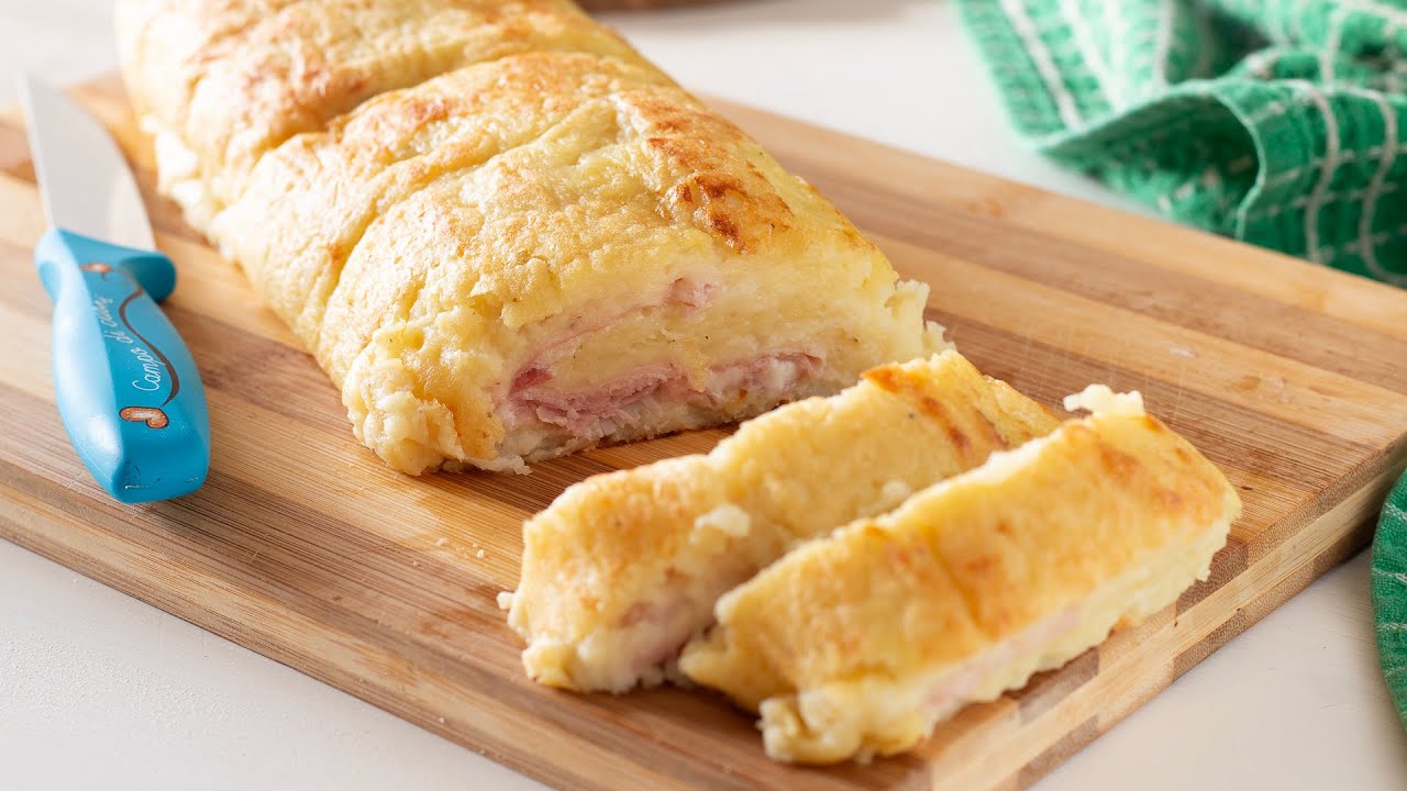 ROTOLO DI PATATE CON PROSCIUTTO E FORMAGGIO pronto in poche mosse!!