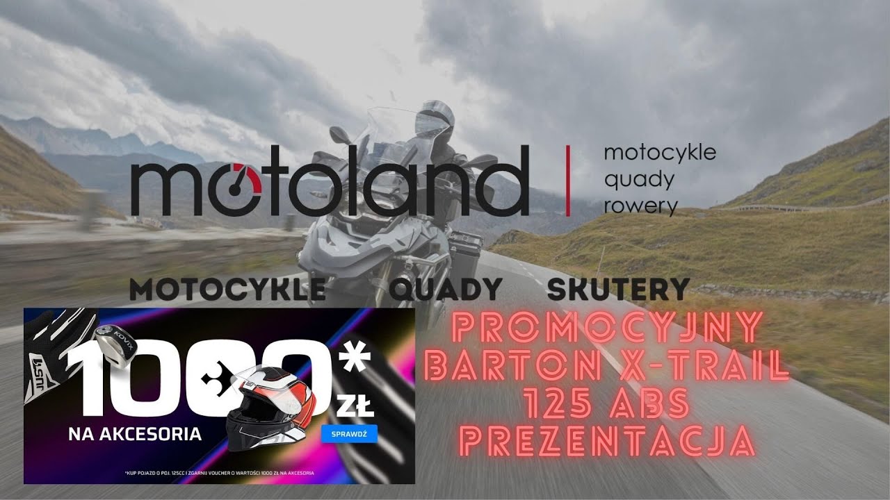 Barton X-Trail 125 ABS: Nowoczesy Maxiskuter 125 prezentacja.Promocja w Motoland! #barton #skuter125