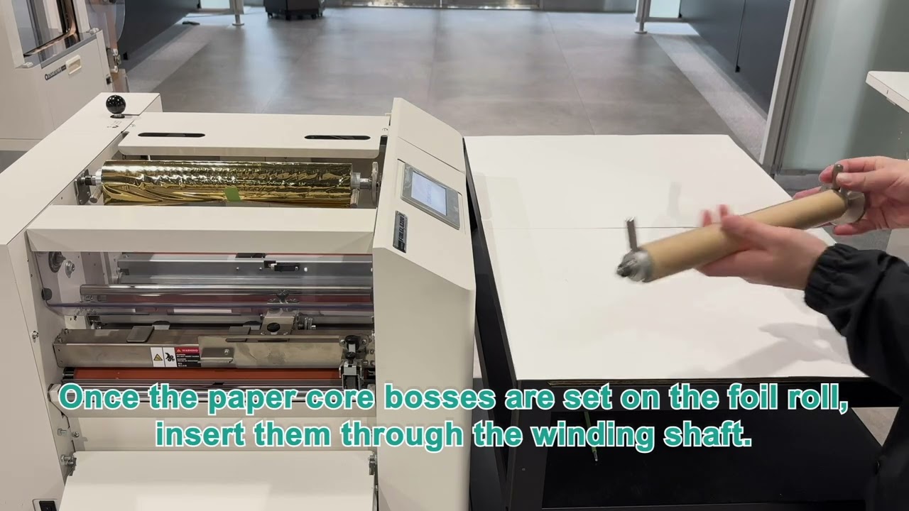 FoilGlazer II: How to set up a foil roll