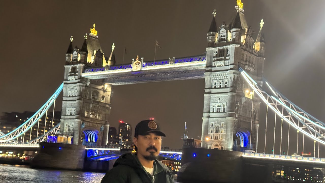 Night view London tower bridge 🌉 