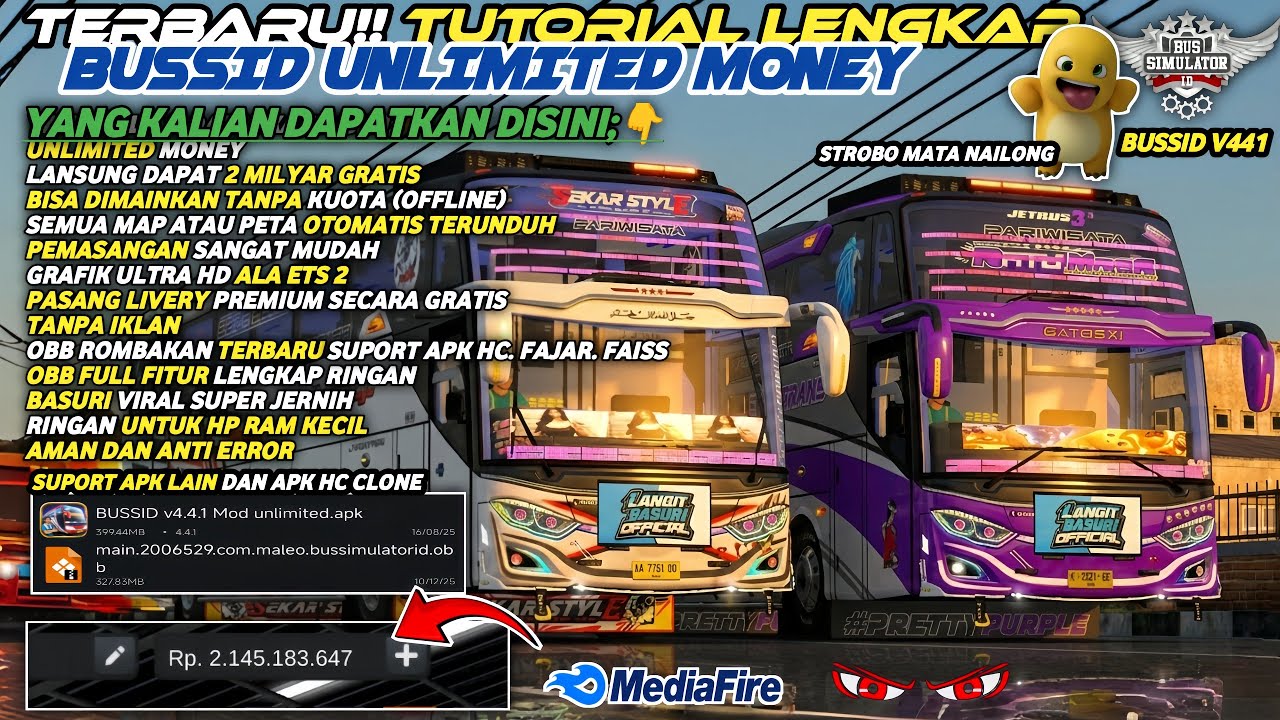 UPDATE BUSSID 4.4.1 !! CARA PASANG APK + OBB BUSSID V4.4.1 TERBARU | BISA SEMUA HP