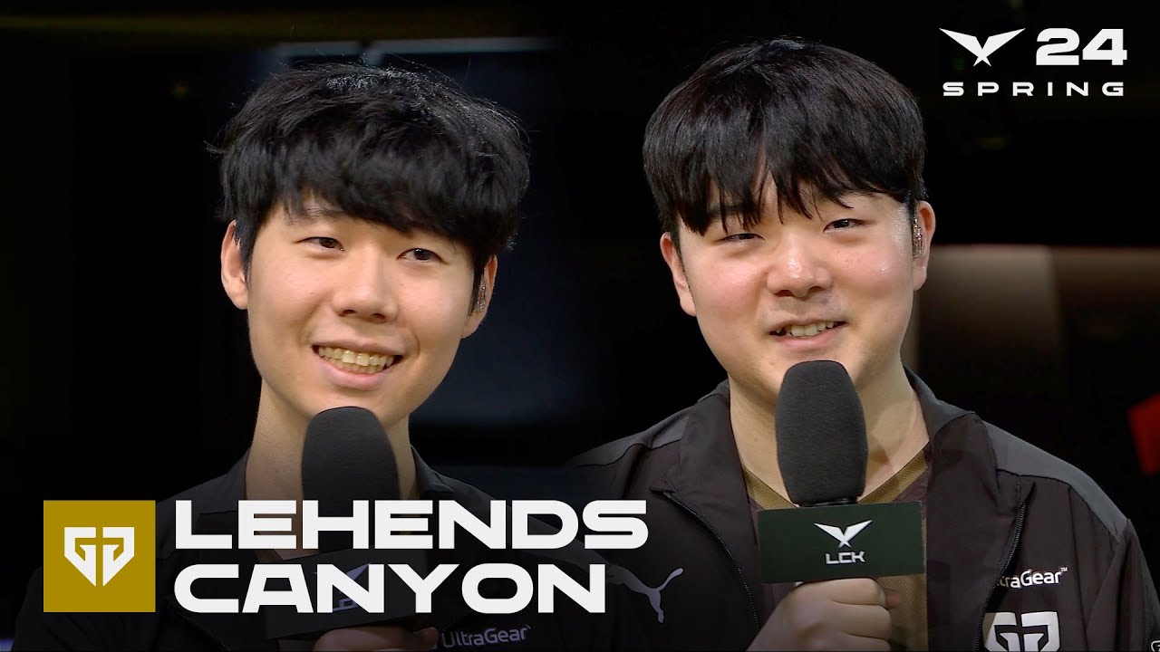 Lehends, Canyon 인터뷰 | GEN vs. KT | 03.01 | 2024 LCK 스프링 스플릿