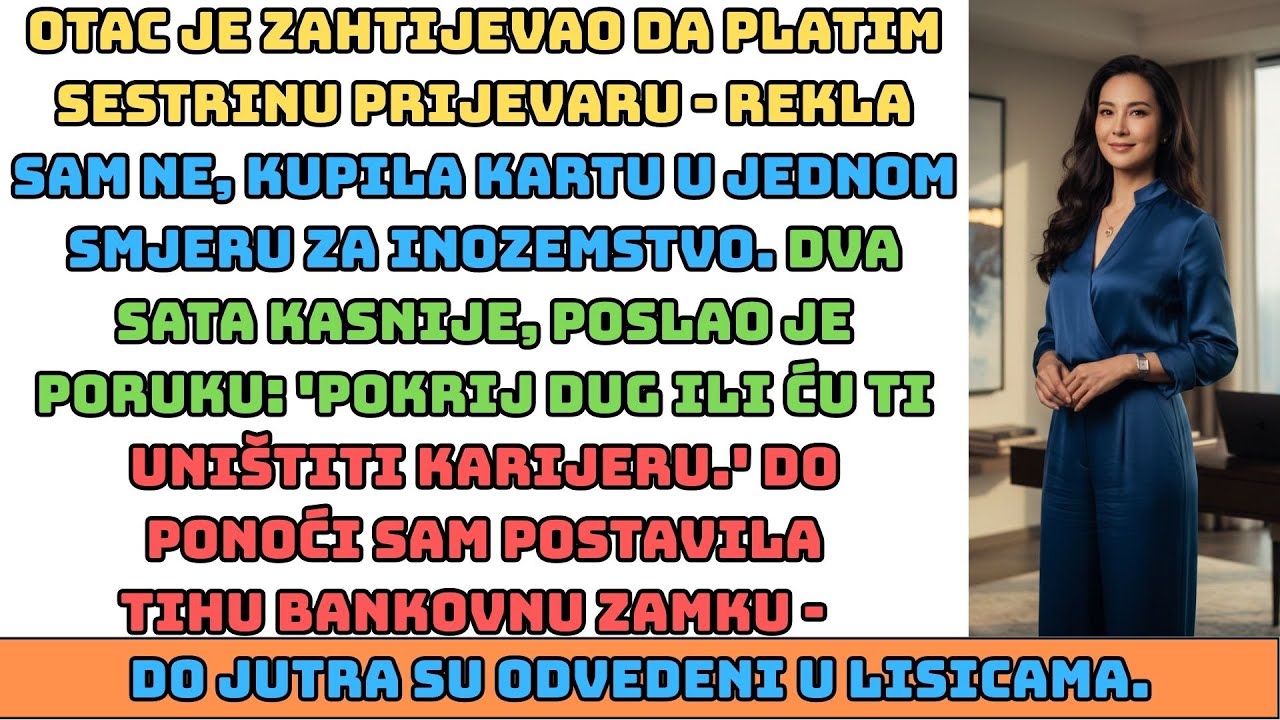 Moj otac je zahtijevao da platim sestrinu prijevaru – rekla sam ne i kupila kartu u jednom smjeru...