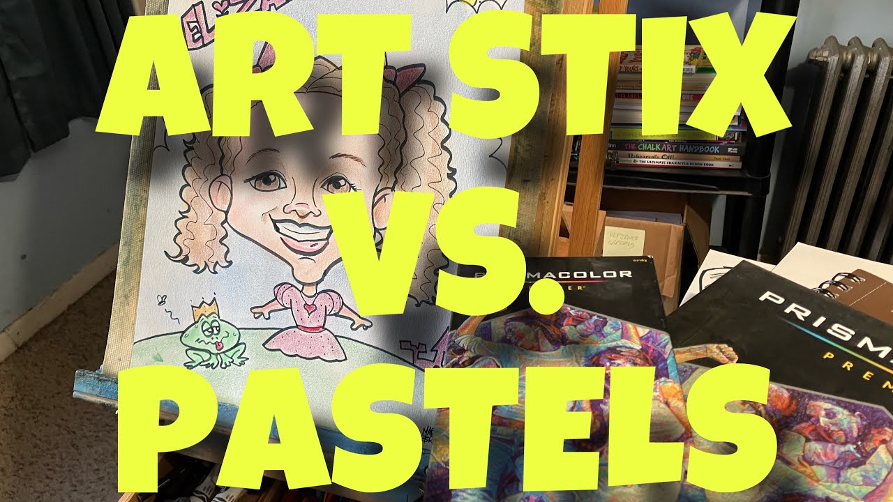 PRISMACOLOR ART STICKS VS. PASTELS FOR COLORING CARICATURES