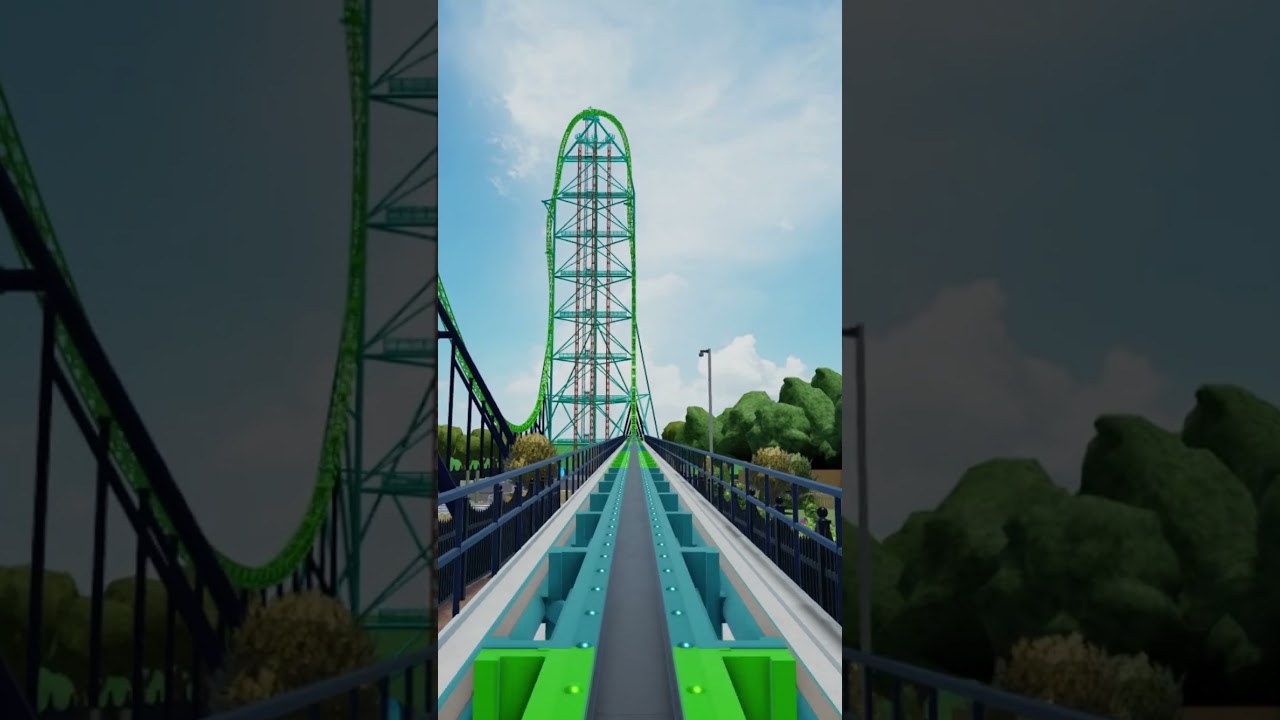🎢 БЕЗУМНЫЙ отдых Kingda Ka в Theme Park Tycoon 2! #roblox #rollercoaster #shorts