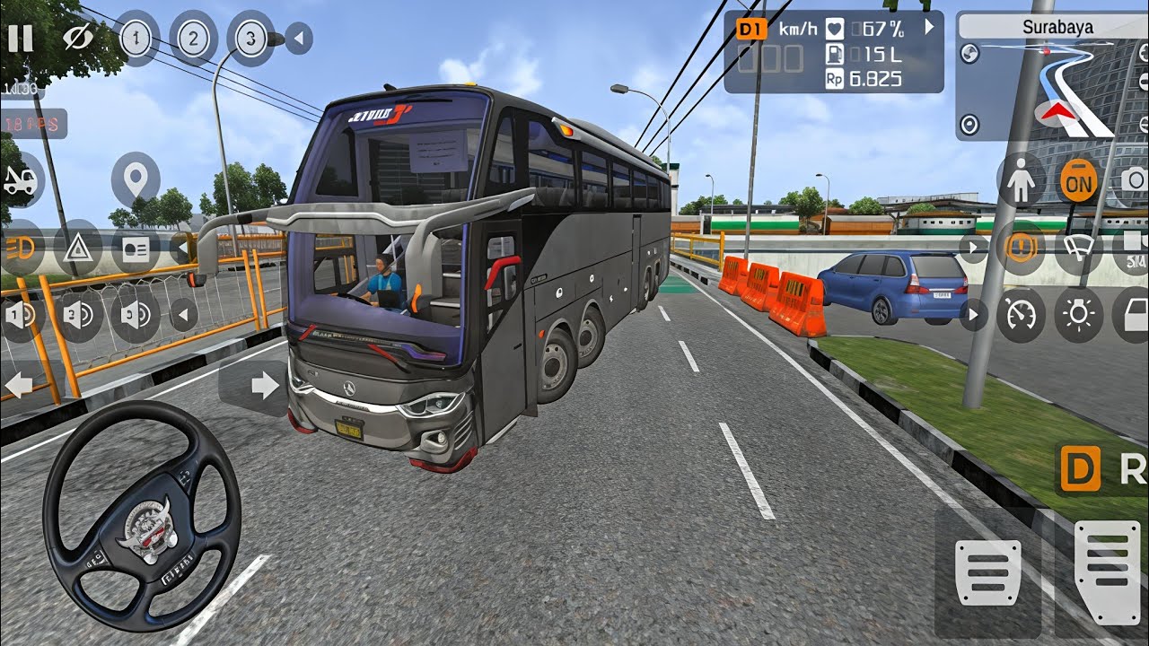 Jakarta to Wonosobo Bus Drive 🚍 | Realistic Bus Simulator Indonesia | Extreme Hill Road Gameplay