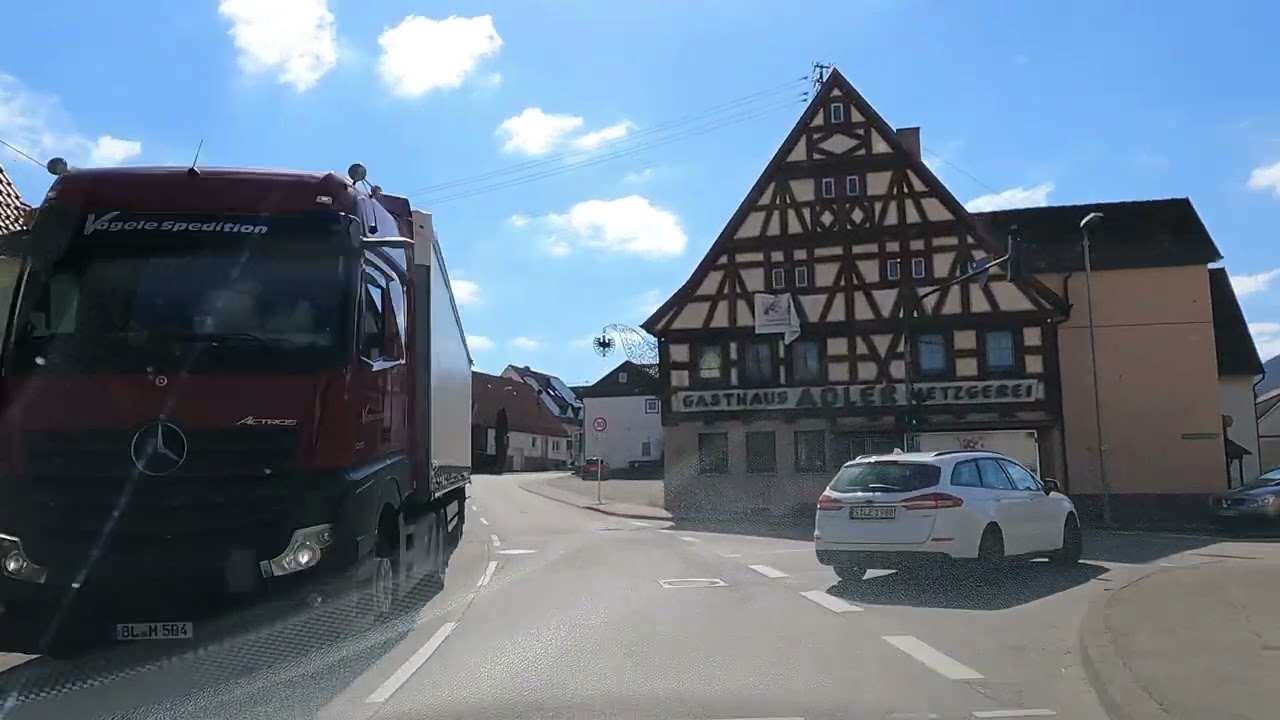 Scenic driving around KIRCHHEIM - MÜNSINGEN - EHINGEN - BIBERACH - MEMMINGEN - 🇩🇪 Germany 🇩🇪