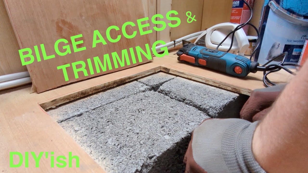 26. Creating Bilge Access and Trimming our Narrowboat so she sits in the water correctly.
