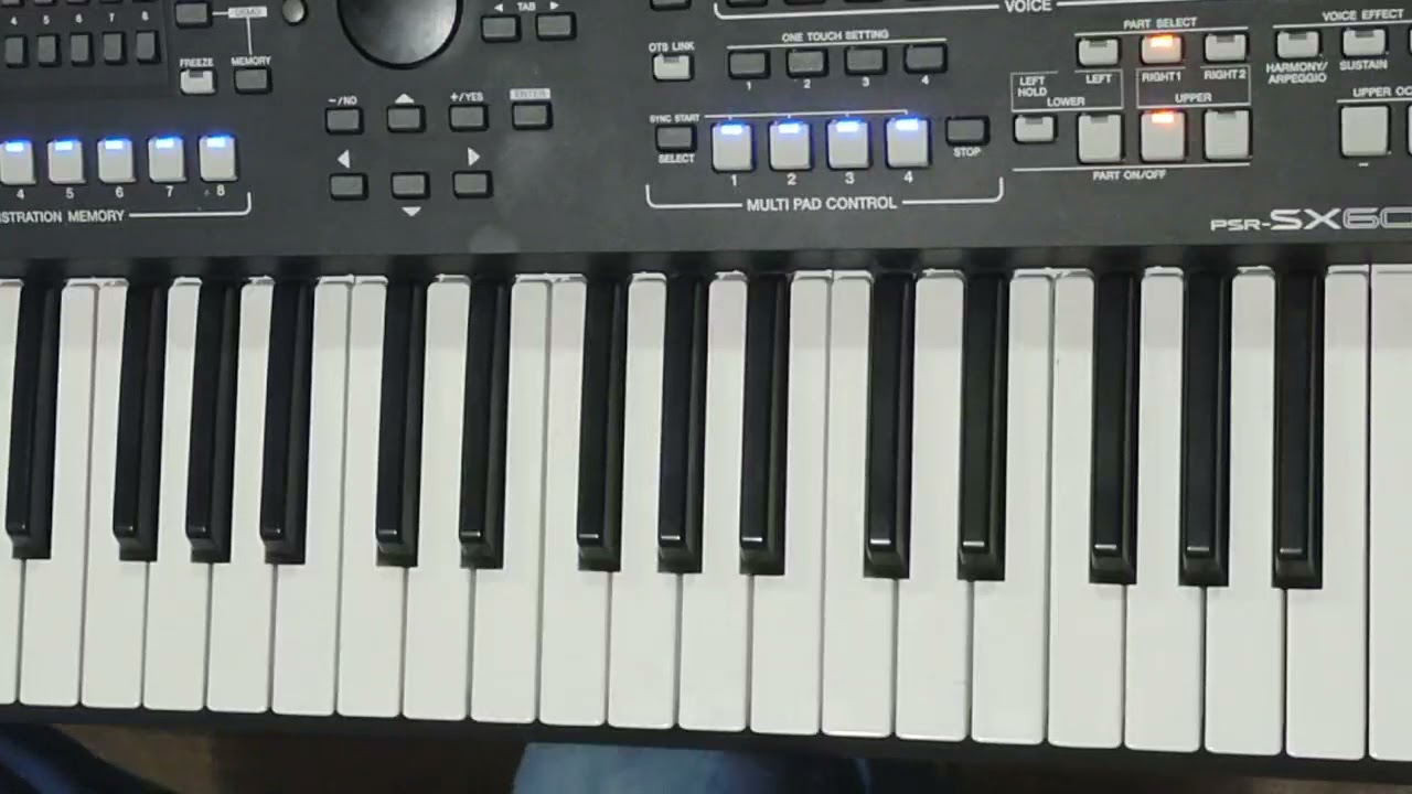base de sanfona no teclado, duas variações
