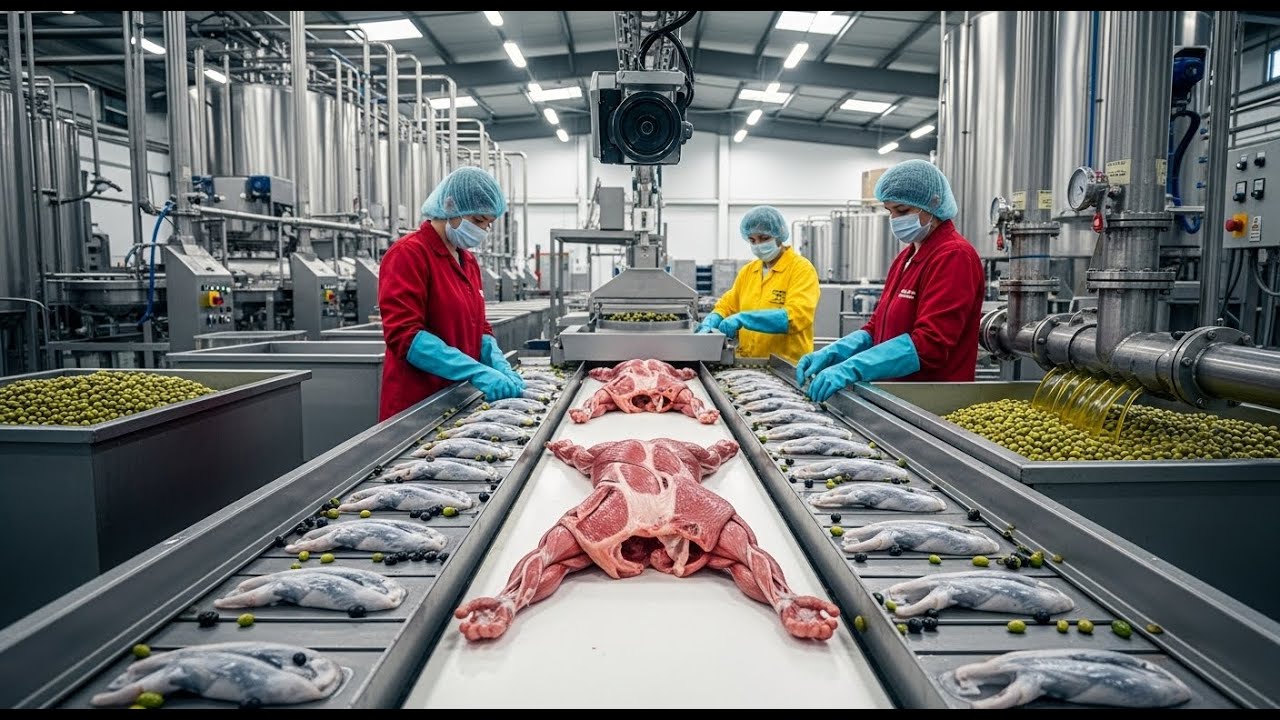Inside a Modern Olive Oil Factory: From Harvested Olives to Premium Cooking Oil (Full Process)