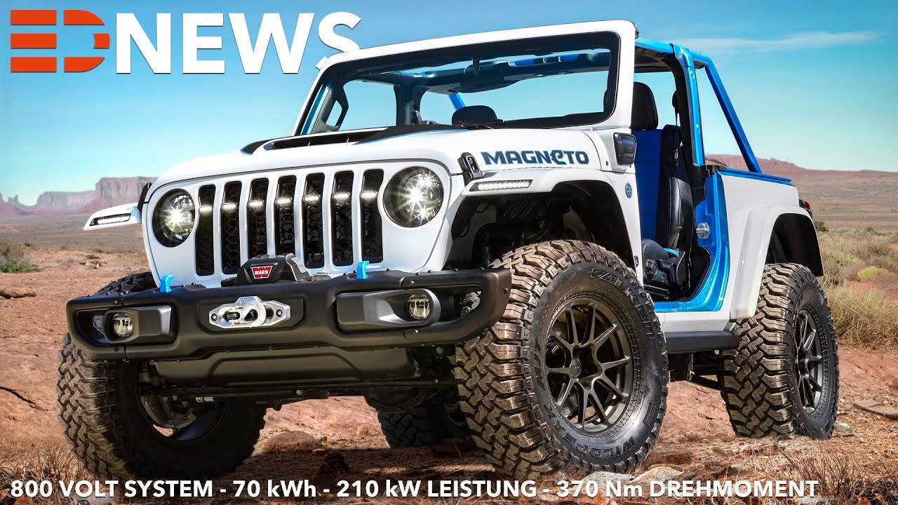 2021 Jeep Wrangler Magneto Concept | 70kWh Akku | 800 Volt System | Electric Drive News