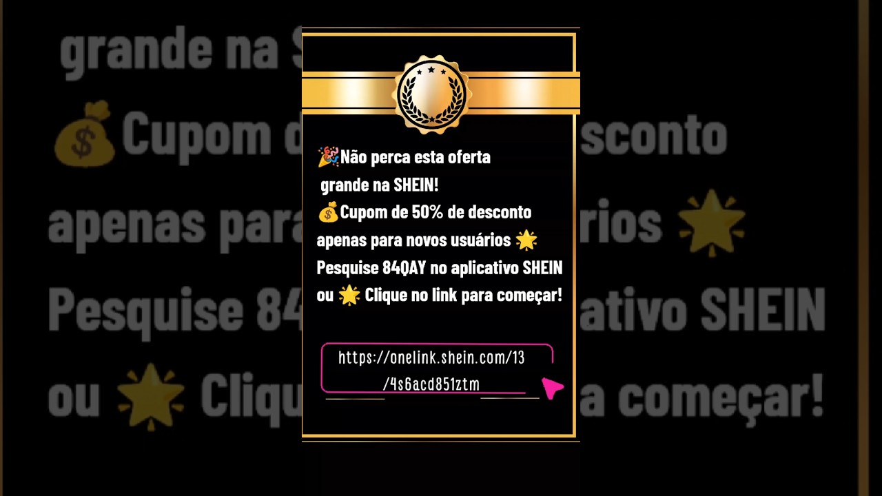 🚨 AL&Ocirc;, VICIADAS EM MODA E DESCONTOOO 🛍️🔥Agora eu sou AFILIADA OFICIAL da SHEIN❣️