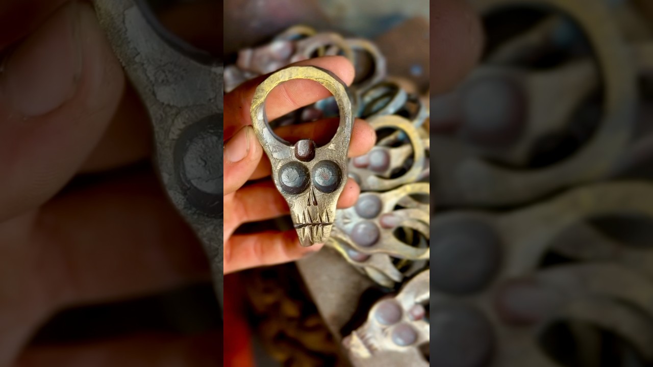 I re-stocked a bunch of skull bottle openers at anvilanna.com🥰#blacksmith#forge#smallbusiness