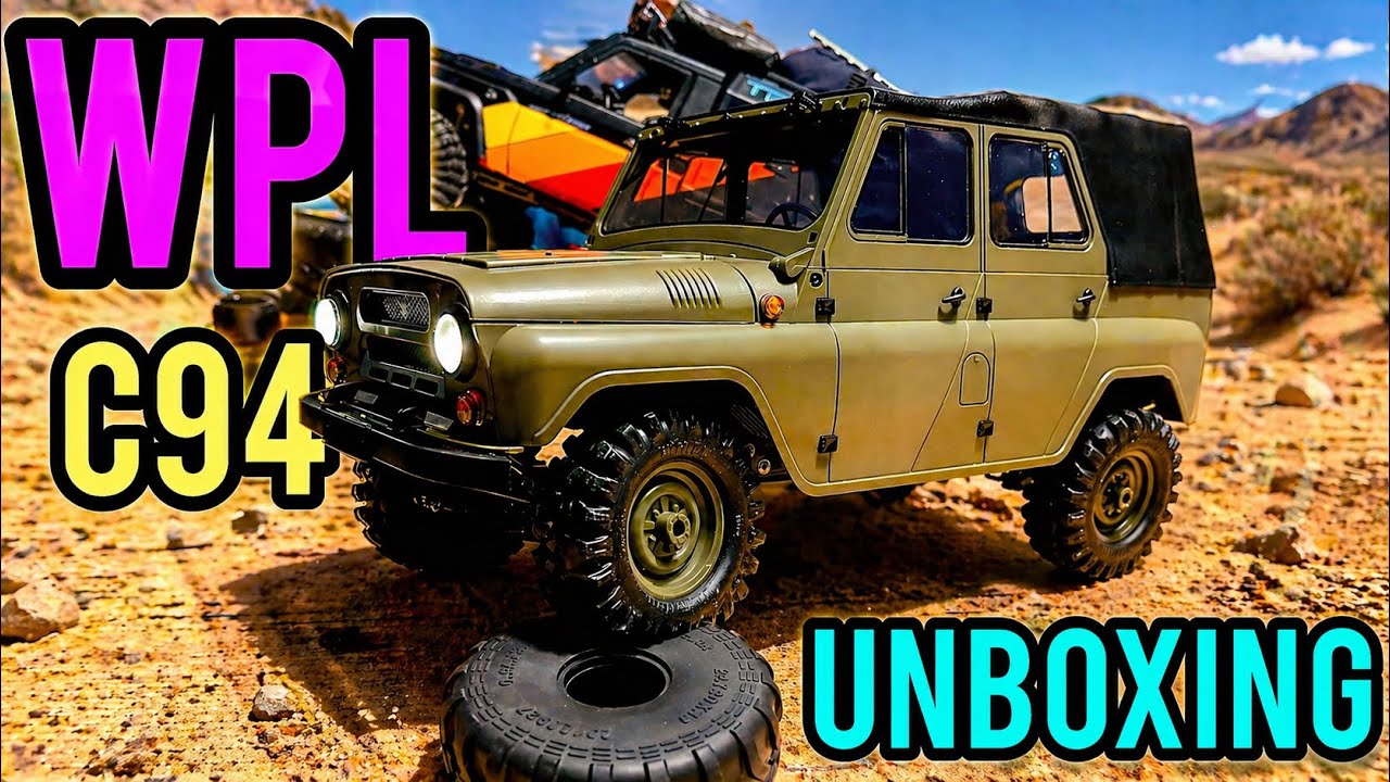 Brand NEW WPL C94 Unboxing, short test drive, tire options and UPGRADE plan 