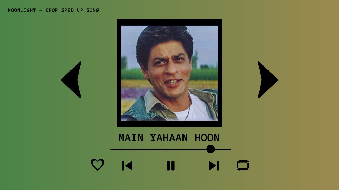 UDIT NARAYAN - MAIN YAHAAN HOON (sped up)