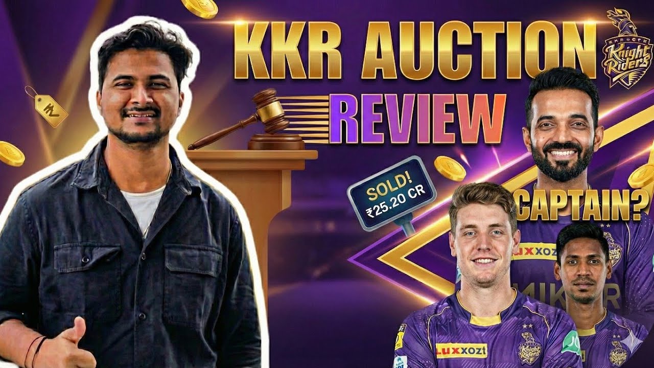 KKR AUCTION REVIEW, PLAYING 11, CAPTAIN UPDATE  , Another Mystery Bowler In Making , 