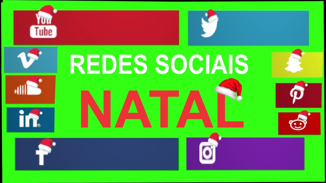 REDES SOCIAIS NATAL -  CHROMA KEY - [ christmas social networks ]