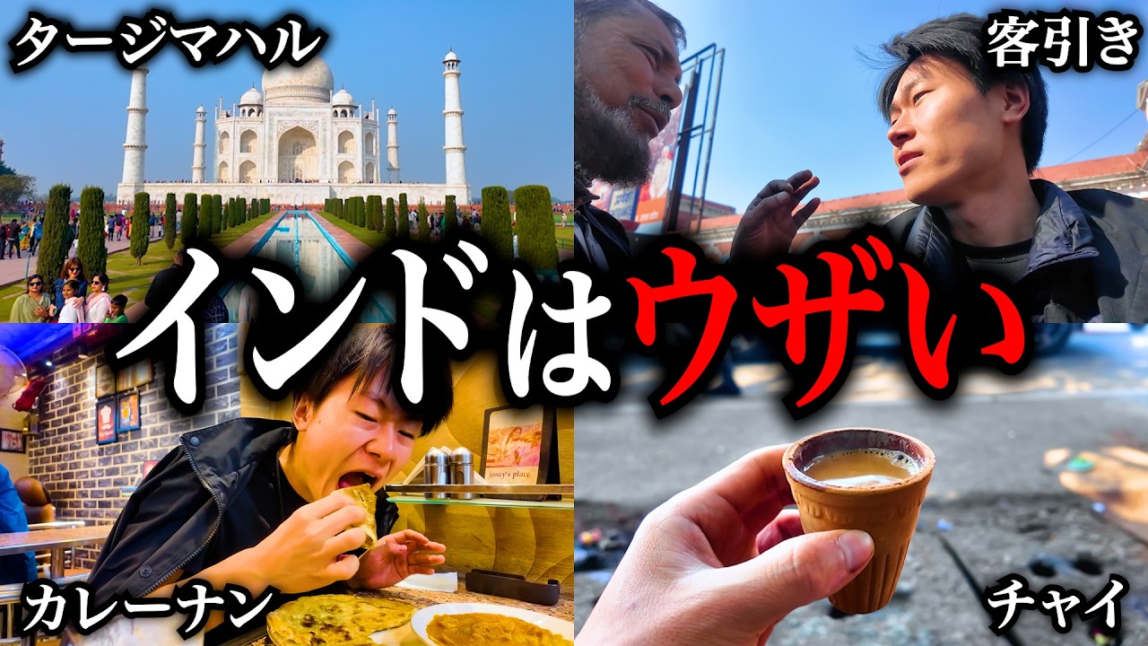 【神対応】世界で一番ウザい国インドへ【アグラ】【旅行Vlog】