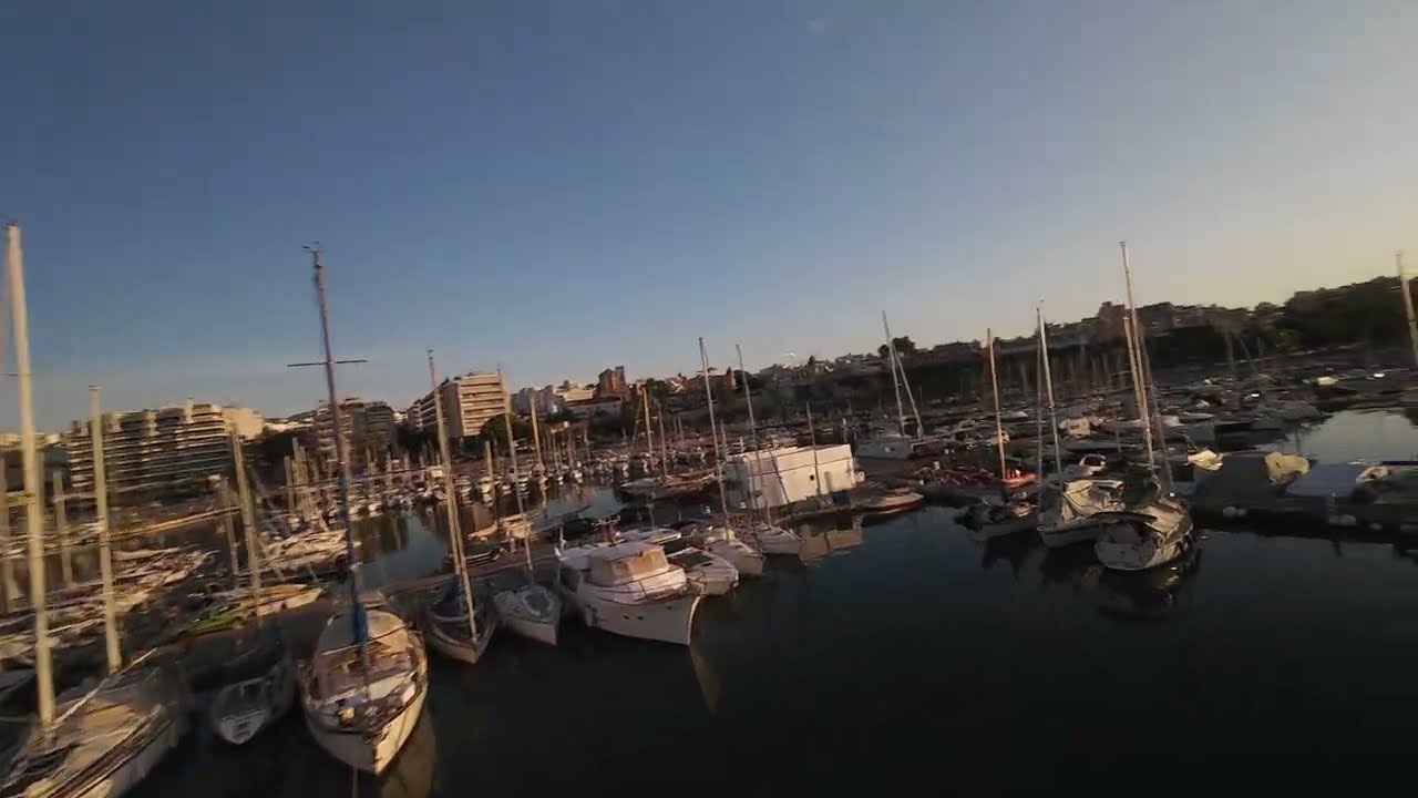 Port de Palma private area -  Real Club Náutico de Palma RCNP - Dji Avata 2 drone 4K