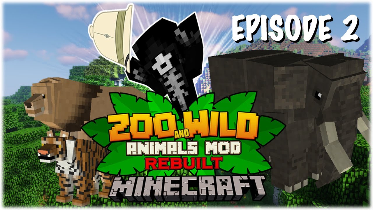Minecraft: Zoo and Wild Animal (ZAWA) Mod - S2E2 - Location Found & Animal Hunting!