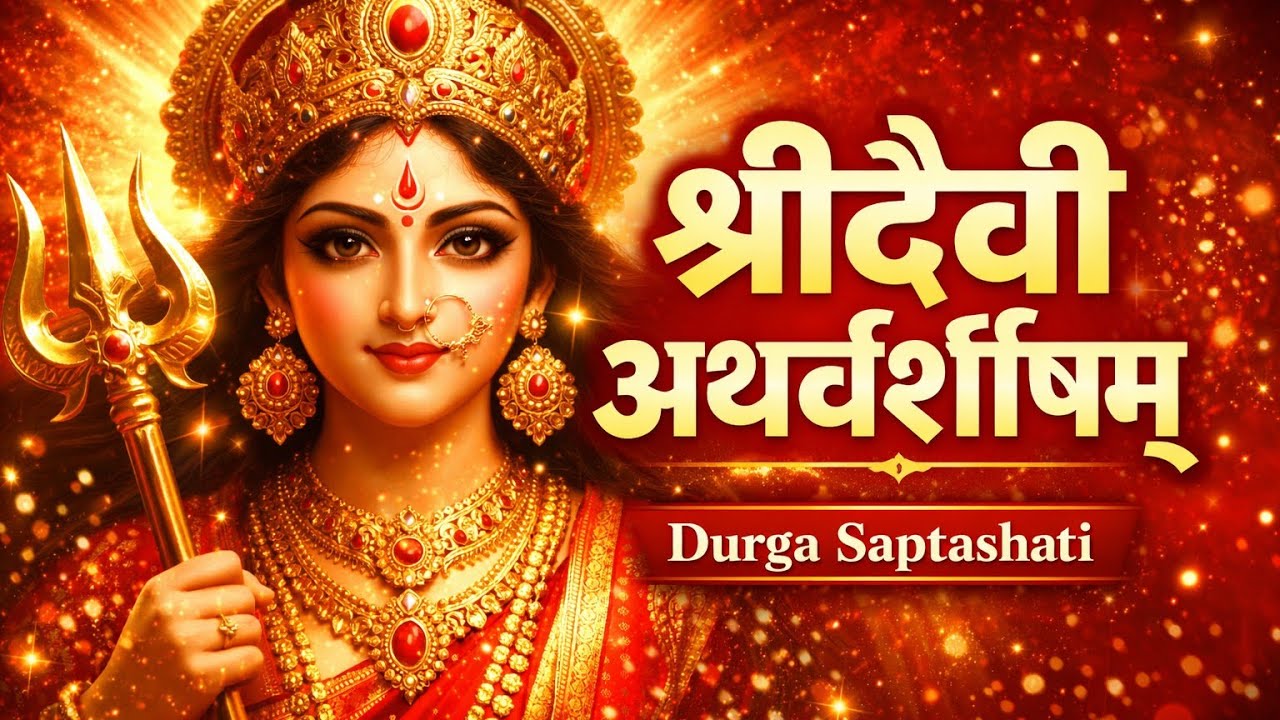 श्रीदेवी अथर्वशीर्षम् पाठ हिंदी में | श्री दुर्गा सप्तशती | माँ दुर्गा की महाशक्ति स्तुति 🔱