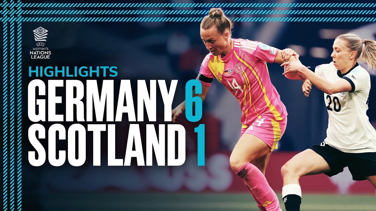 Germany 6-1 Scotland | UEFA Women's Nations League Highlights | Scotland National Team