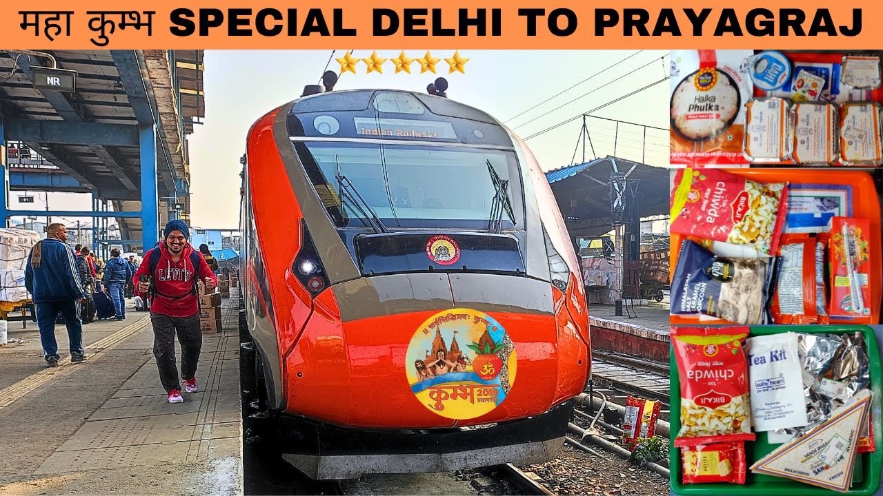 Delhi To Prayagraj Special Train Journey | 22416 Varanasi Vande Bharat Express | IRCTC | IV09