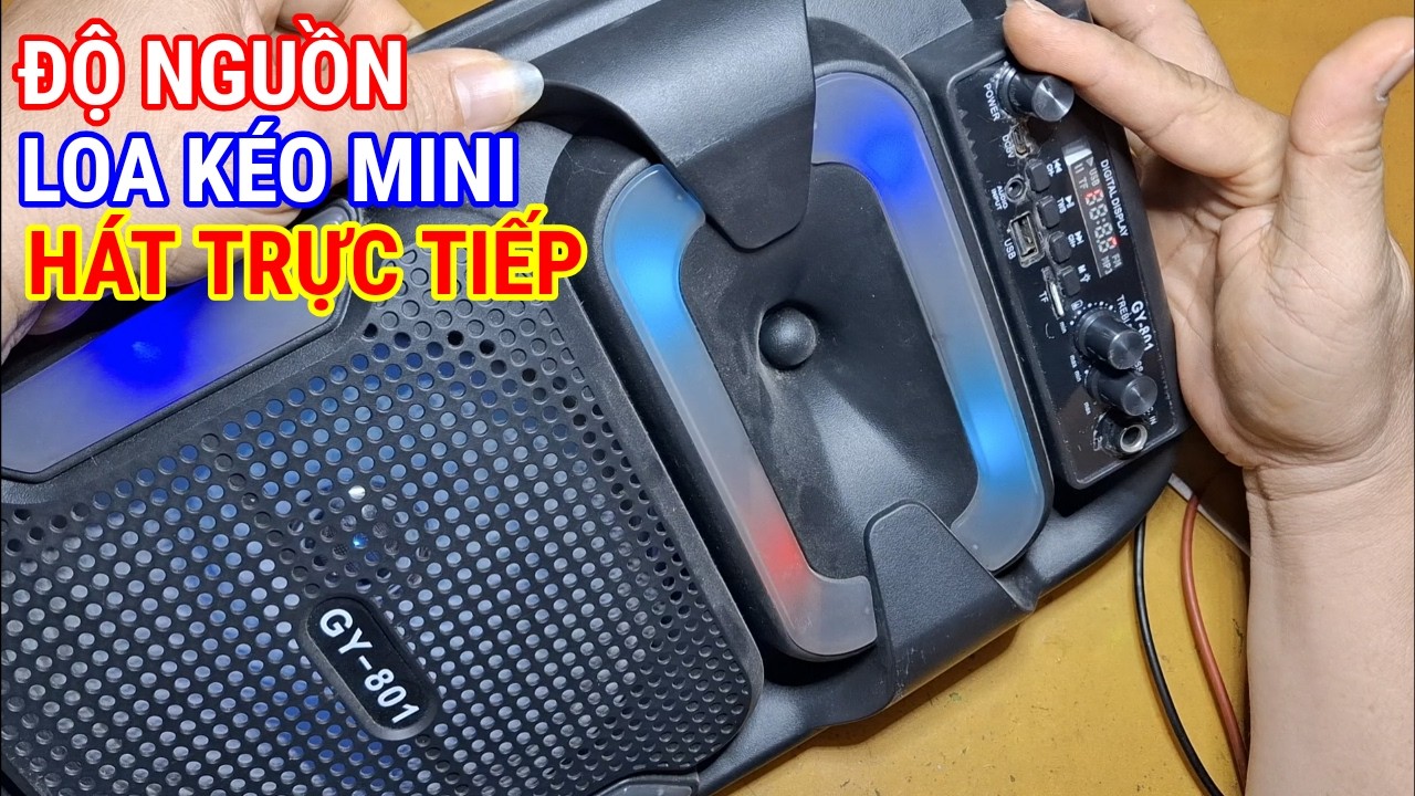 Làm thế nào để độ nguồn loa kéo hát trực tiếp không pin