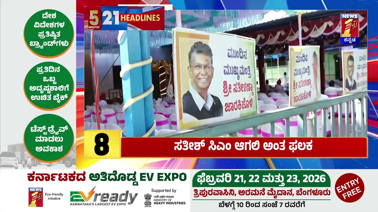 News Headlines 5 Minutes 21 Headlines | 23-02-2026 | @newsfirstkannada