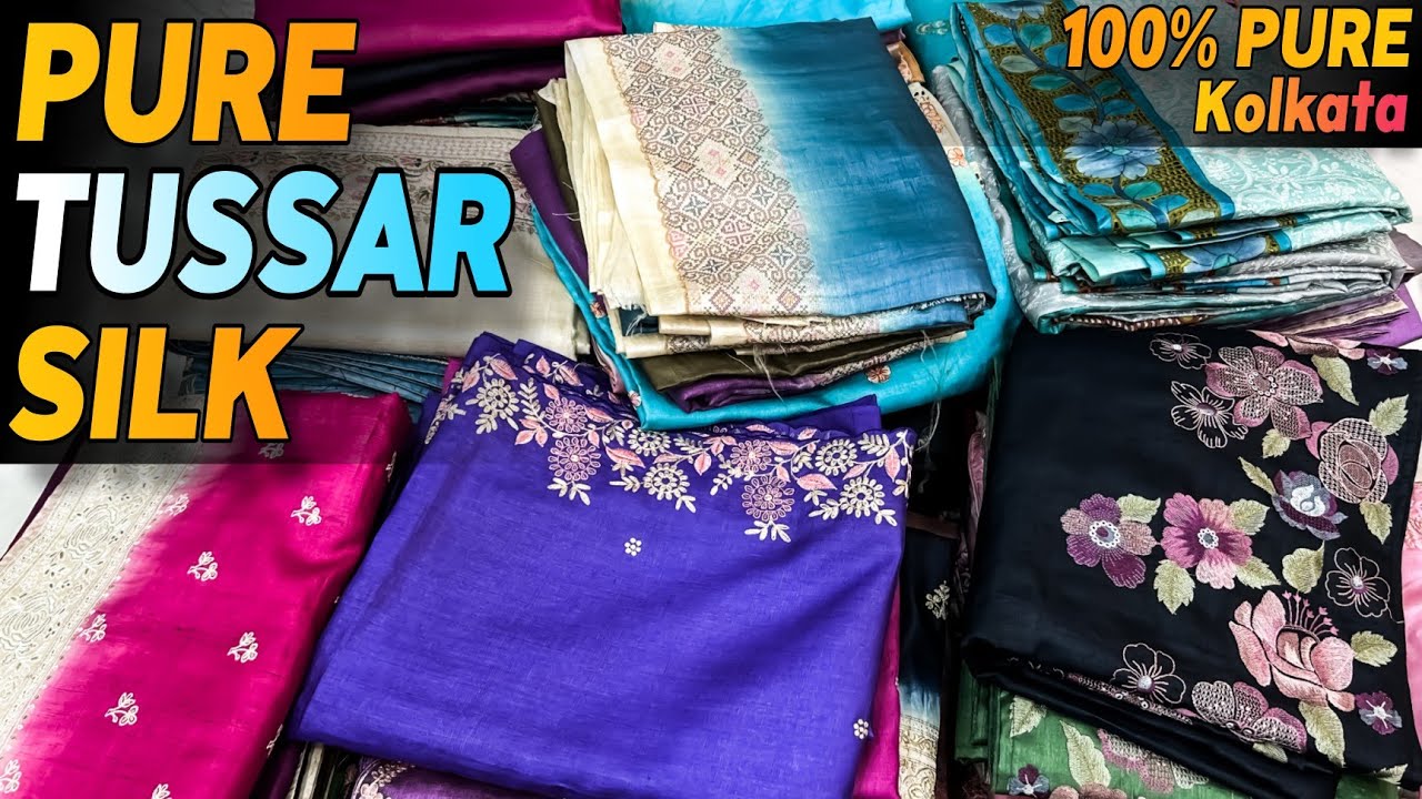 Pure Tussar Silk | Pure Silk Saree | Manufacturer in Kolkata, Park Street #trending