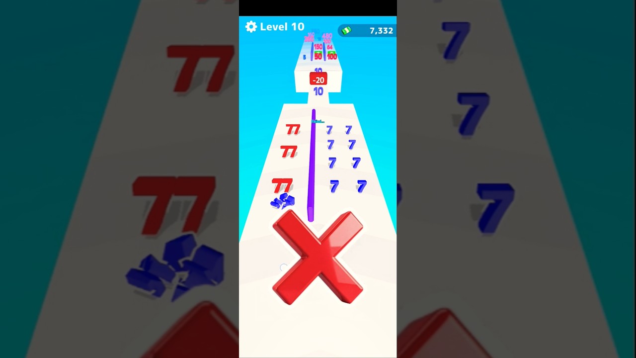 Number Master Run new level Challenge🔥😱 #gaming  #youtubeshorts #Number
