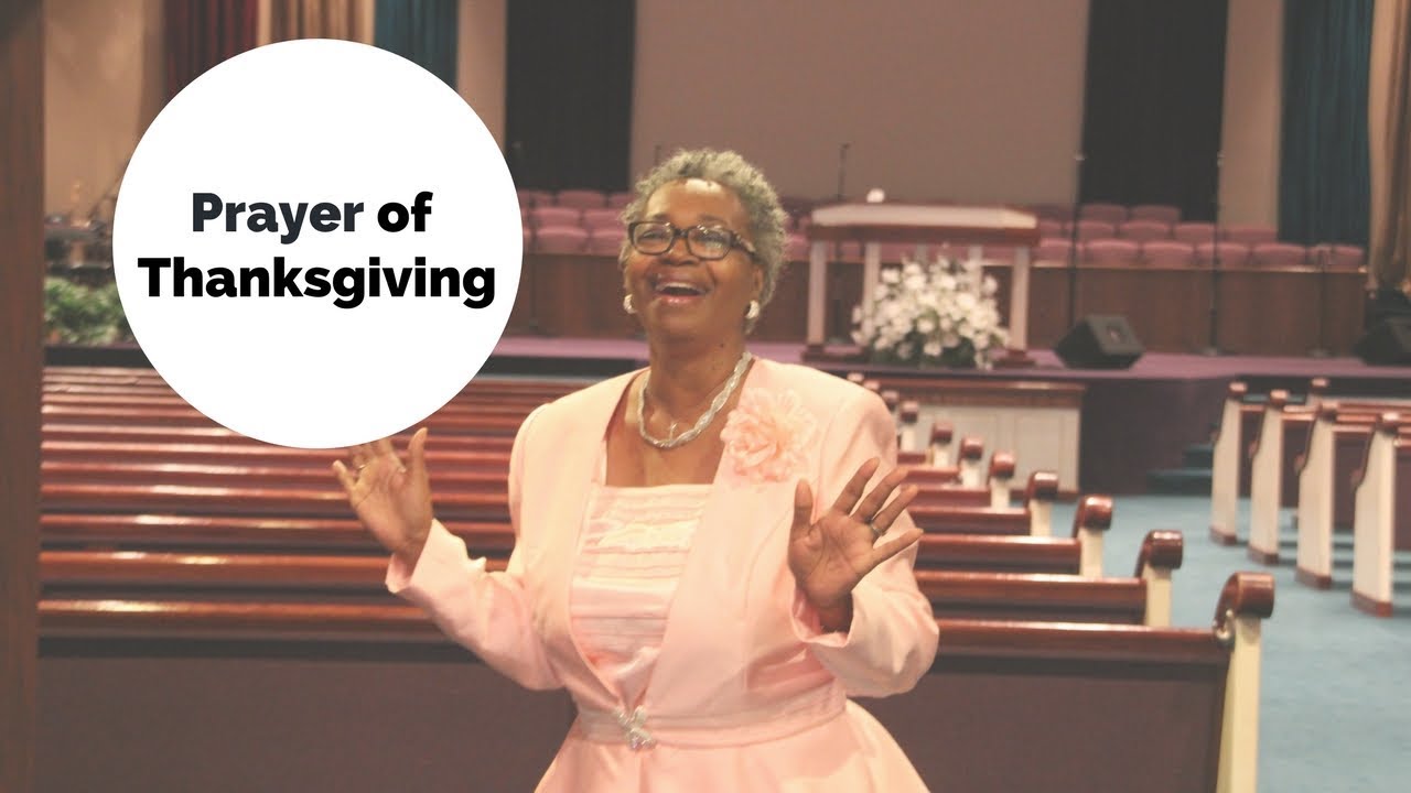 Intercessory Prayer of Thanksgiving